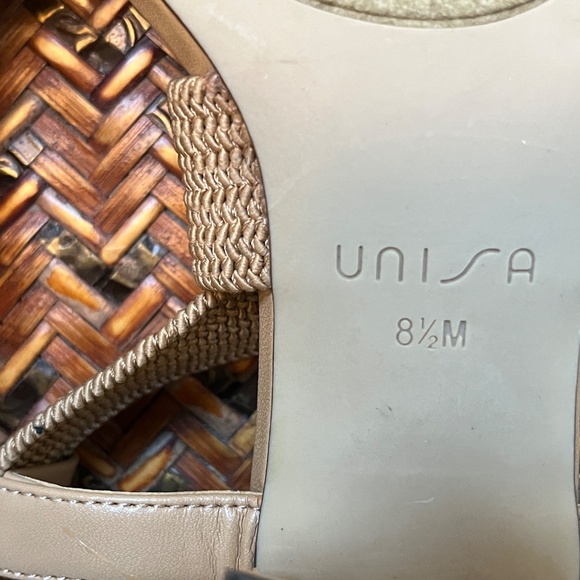 Unisa Women Stretch Strap Slipon. Block Heel Sandal Size 8.5 - Picture 5 of 12